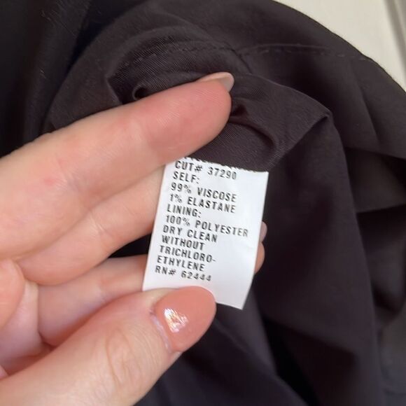 Nicole Miller Atelier black LBD asymmetrical - Picture 4 of 5